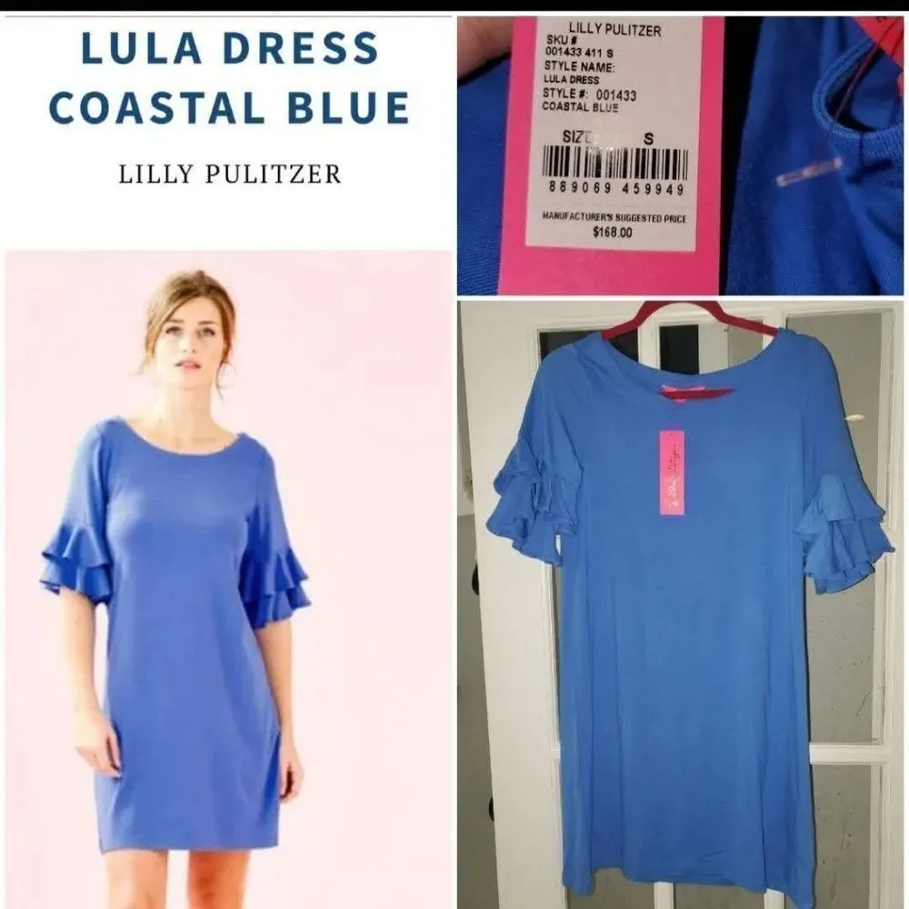 Lilly Pulitzer Lula Dress in Coastal Blue, Size Small